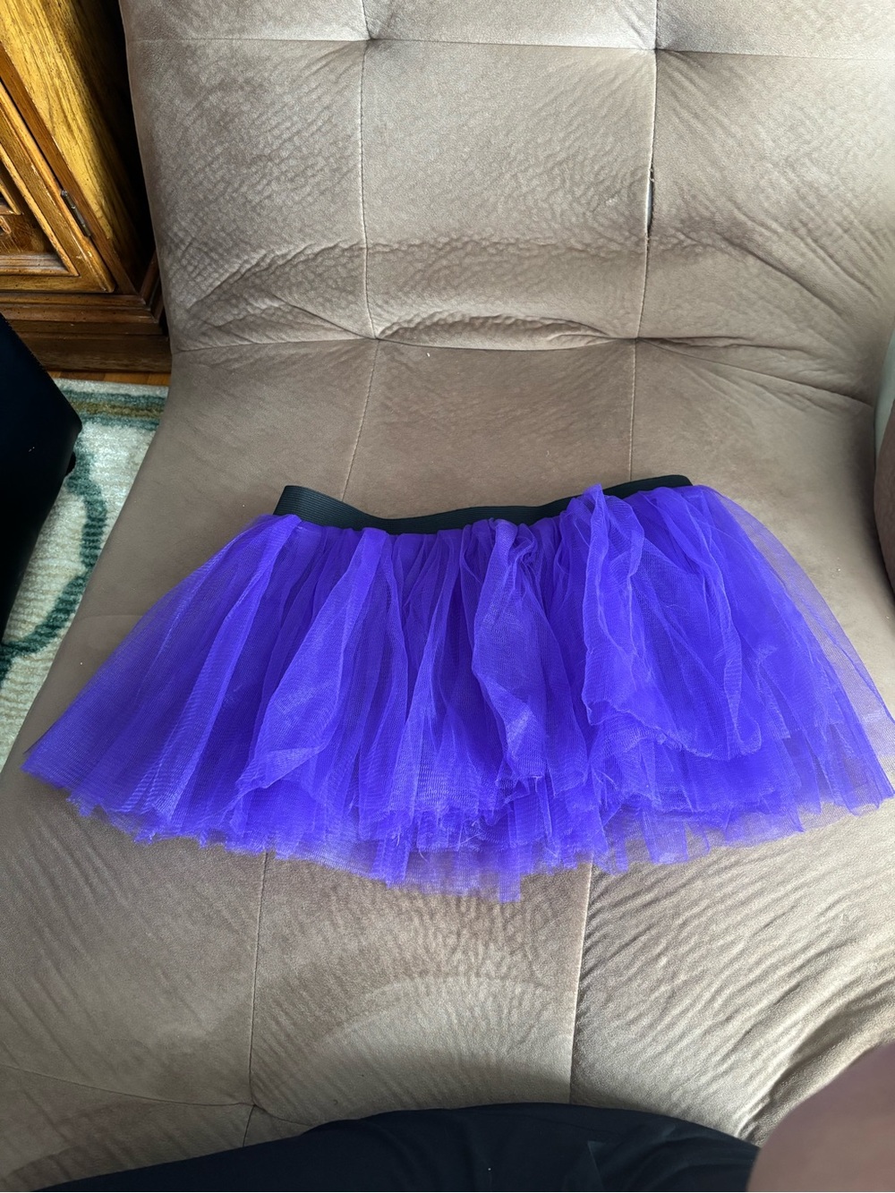 Purple Tulle tutu Skirt with Elastic Waist girls 14”